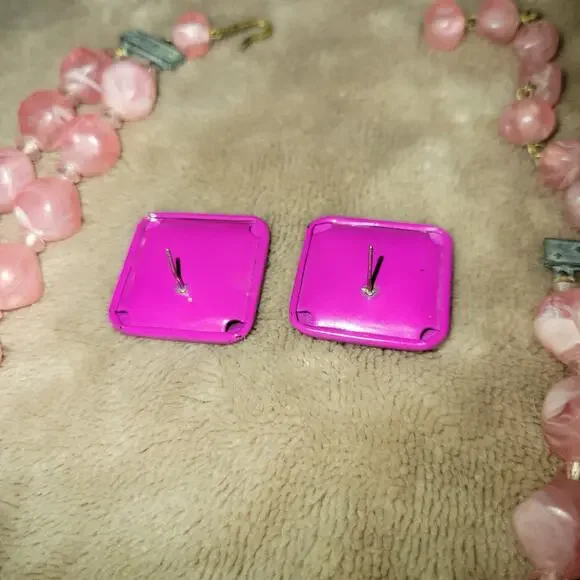 Vintage necklace with post earrings - Picture 4 of 6